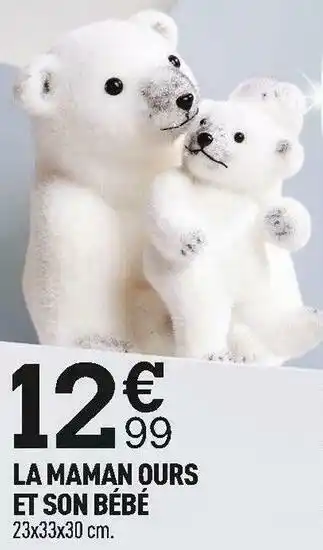 Centrakor La maman ours et son bébé offre