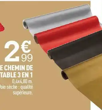 Centrakor Le chemin de table 3 en 1 offre