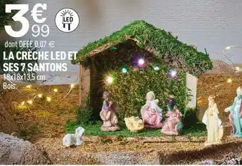 Centrakor La crèche led et ses 8 santons offre