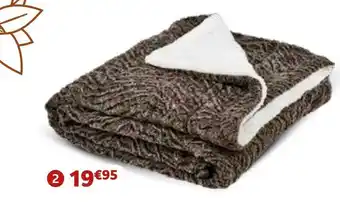 Jardiland Plaid “sherpa” offre