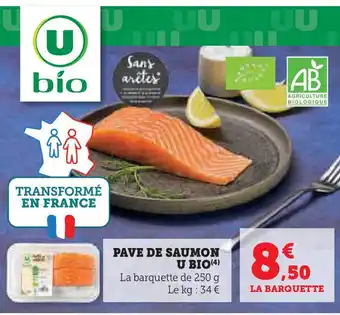 Hyper U U BIO Pave de saumon offre