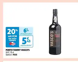 Auchan Porto tawny vasco's offre