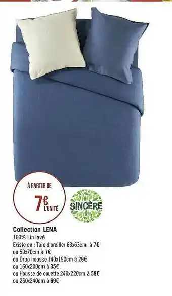 Casino Supermarchés Collection Lena Sincère offre