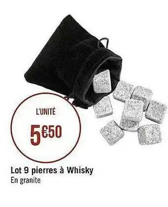 Casino Supermarchés Lot 9 Pierres à Whisky offre