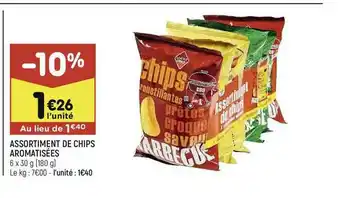 Leader Price Assortiment De Chips Aromatisées offre