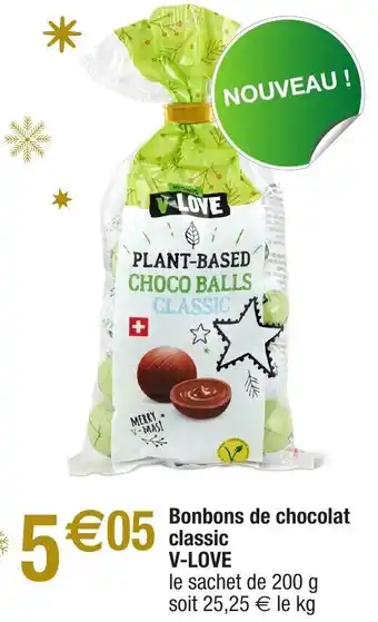 Migros Bonbons de chocolat classic v-love offre
