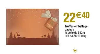 Migros Truffes emballage cadeau offre