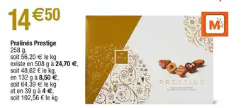 Migros Pralinés pretige offre