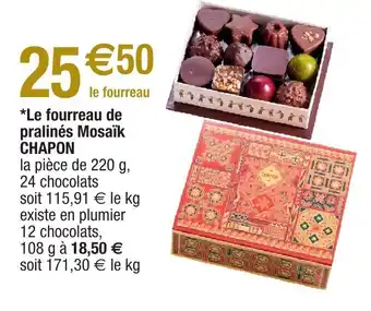 Migros Le fourreau de pralinés mosaik CHAPON offre