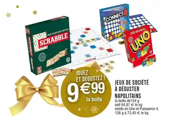 Jeux de société à déguster napolitains