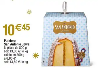 Migros Pandoro sans antonio jowa offre