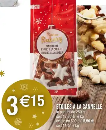 Migros Etoiles à la cannelle offre