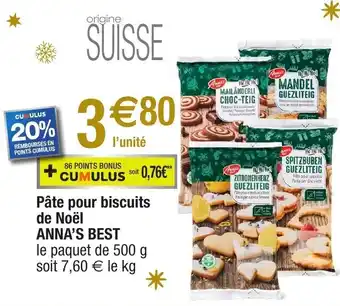 Pùte pour biscuits de noël ANNA'S BEST