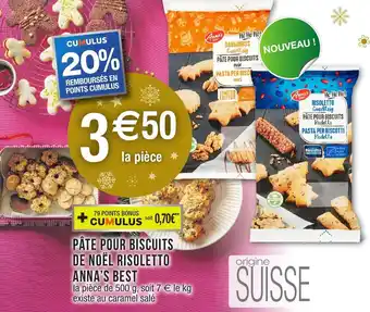 Migros Pâte pour biscuits de noël risoletto anna's best offre