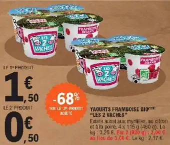 E.Leclerc Yaourts framboise bio offre