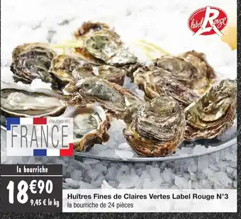 Migros Huîtres fines de claires vertes label rouge offre