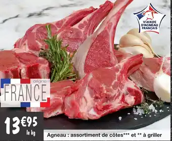 Agneau : assortiment de côtes