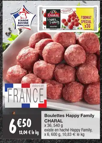 Migros Boulettes happy family CHARAL offre