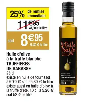 Migros Huile d'olive à la truffe blanche offre