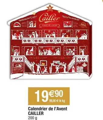 Migros Calendrier de l'avent CAILLER offre