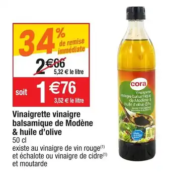 Migros Vinaigrette vinaigre balsamique de modène & huile d'olive offre