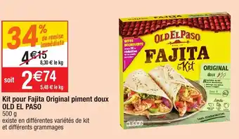 Kit pour fajita original piment doux
