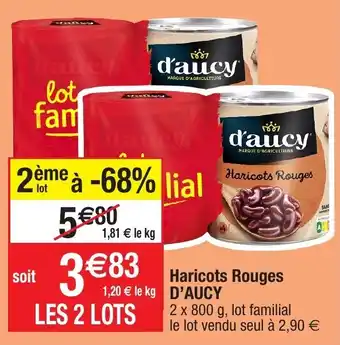 Migros Haricots rouges D'AUCY offre