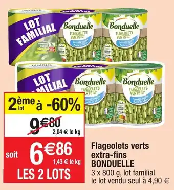 Migros Flageolets verts extra-fins BONDUELLE offre