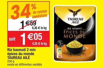 Migros Riz basmati 2 min épices du monde offre