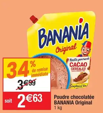 Poudre chocolatée BANANIA original