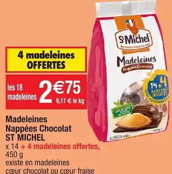 Migros Madeleines nappées chocolat ST MICHEL offre