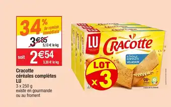 Migros Cracotte céréales complètes LU offre