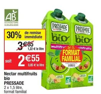 Migros Nectar multifruits bio PRESSADE offre
