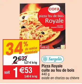 Migros Pizza Royale cuite au feu de bois offre