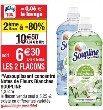 Assouplissant concentré Notes de Fleurs Blanches