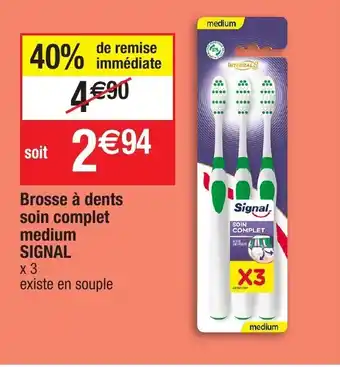 Migros Brosses à dents soin complet medium offre