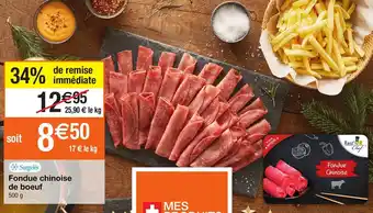 Migros Fondue chinoise de boeuf offre