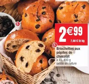 Briochettes aux pépites de chocolat