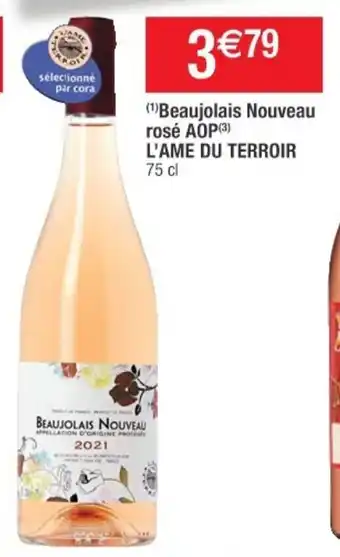 Cora Beaujolais Nouveau Rosé AOP offre