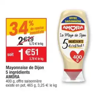 Cora Mayonnaise de Dijon offre