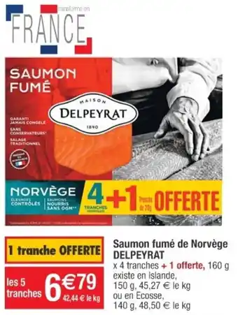 Cora x Carrefour Saumon Fumé de Norvège offre