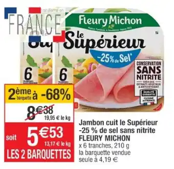Cora x Carrefour Jambon Cuit Le Supérieur offre
