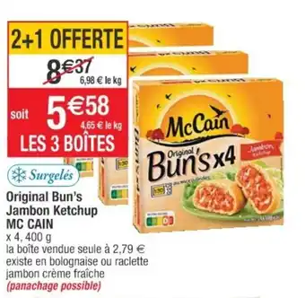 Cora Original Bun's Jambon Ketchup offre