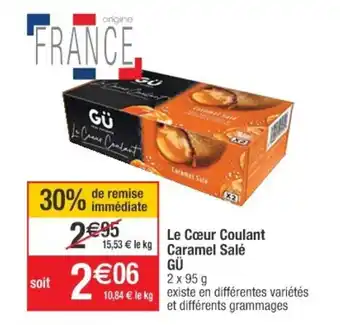 Cora x Carrefour Le Cœur Coulant Caramel Salé offre