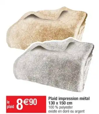 Cora x Carrefour Plaid Impression Métal offre