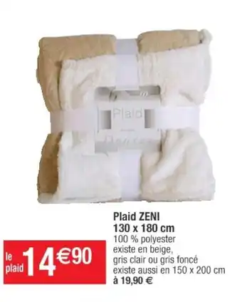 Cora x Carrefour Plaid Zeni offre