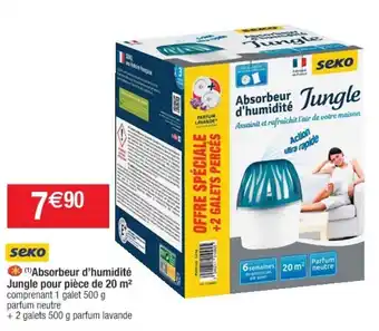 Cora x Carrefour Absorbeur d'humidité Jungle pour pièce de 20 m offre