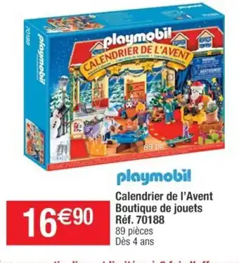 Calendrier de l'Avent Boutique de jouets