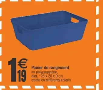 Cora x Carrefour Panier de rangement offre