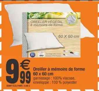 Cora x Carrefour Oreiller à mémoire de forme offre